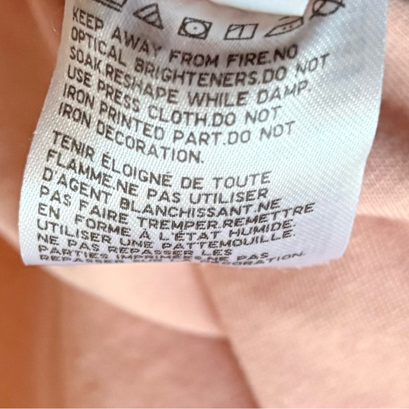 Uniqlo | "PEANUTS Sports Club: Birdies Only Club" Tee - Women's XS, Pink/White - Picture 8 of 8